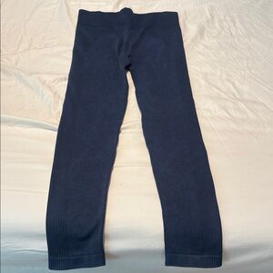 SPANX Ribbed Navy Leggings